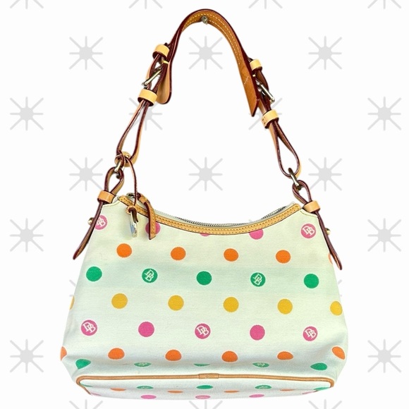Dooney & Bourke Multicolor Polka Dot Shoulder Bag - Picture 1 of 6